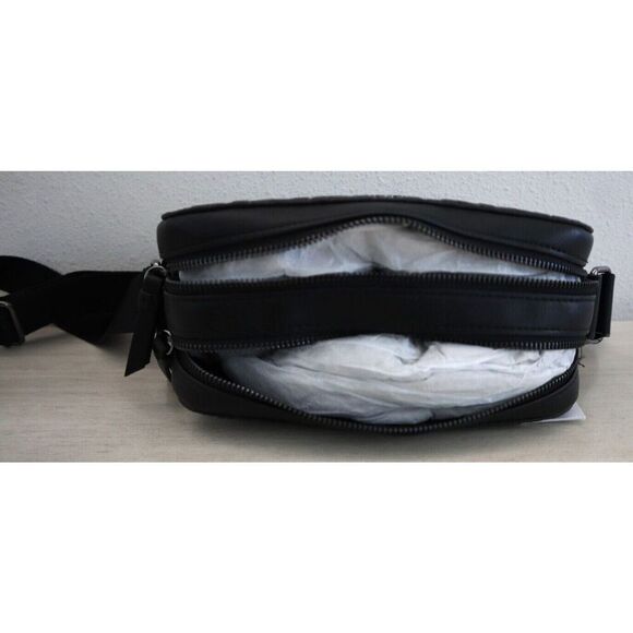 DKNY R43EVX93 Women's O/S Black Embossed TuTu Dual Zip Camera Bag - Picture 7 of 12